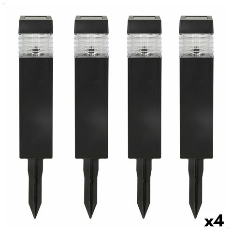 Set Di Picchetti Solari Da Giardino Aktive 4 Pezzi Plastica 6 X 39,5 X 6 Cm (4 Unità) - Foto 1