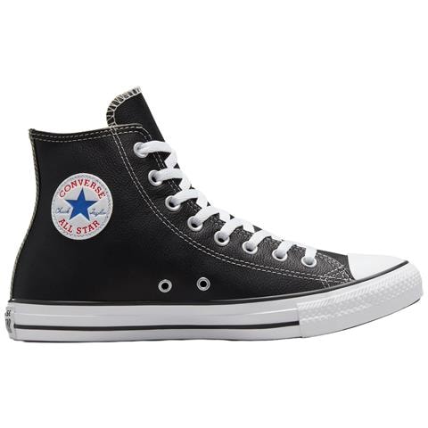 Chuck Taylor Hi Leather 132170c, Unisex, Nero, 46 - Foto 1
