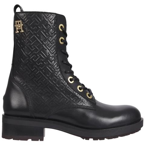 Thgram Biker Boot Stivaletti Pelle Scarpe Donna Nero Eu 36, Fw0fw06817 Bds - Foto 1