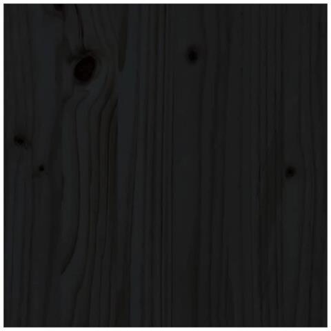 Giroletto per Bambini Nero 80x160 cm in Legno Massello di Pino - Foto 2