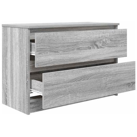 Mobile Porta TV Grigio Sonoma 80x35x54 cm in Legno Multistrato - Foto 2