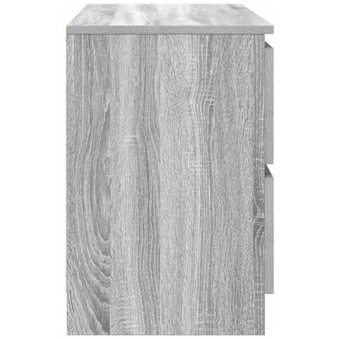 Mobile Porta TV Grigio Sonoma 80x35x54 cm in Legno Multistrato - Foto 9