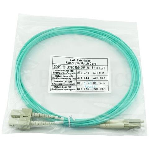 055702K512000001M cavo InfiniBand e in fibra ottica 1 m 2x LC 2x SC LC /APC Verde - Foto 8