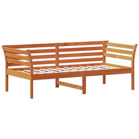 Lusso Casadino - Dormeuse Senza Materasso Marrone Cera 90x190 Cm Legno Di Pino - Foto 2