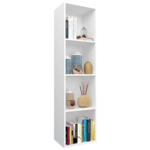 Libreria / Mobile Tv Bianco 36x30x143 Cm In Legno Multistrato - Foto 2