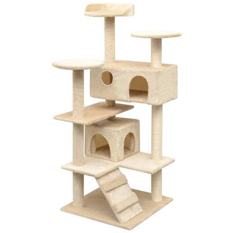 Lusso Casadino -  Albero Per Gatti Con Tiragraffi In Sisal 125 Cm Beige - Foto 2