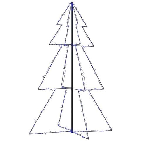 Lusso Casadino -  Albero Di Natale A Cono 200 Led Per Interni Esterni 98x150 Cm - Foto 1