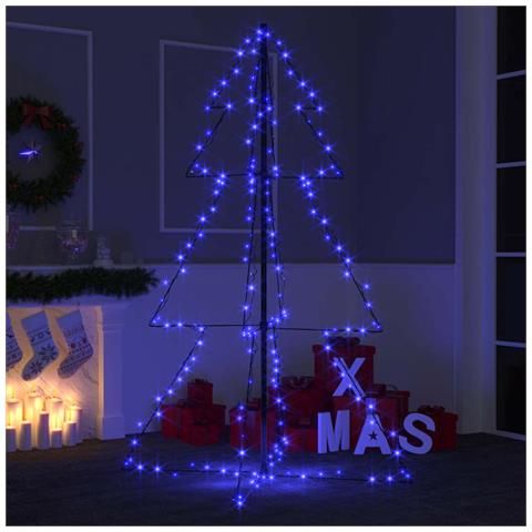 Lusso Casadino -  Albero Di Natale A Cono 200 Led Per Interni Esterni 98x150 Cm - Foto 8