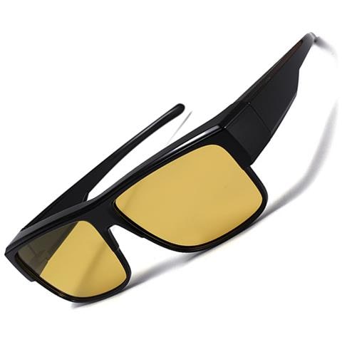 Occhiali Da Sole Polarizzati Clip-on - Montatura Nera Per Visione Notturna - Foto 2