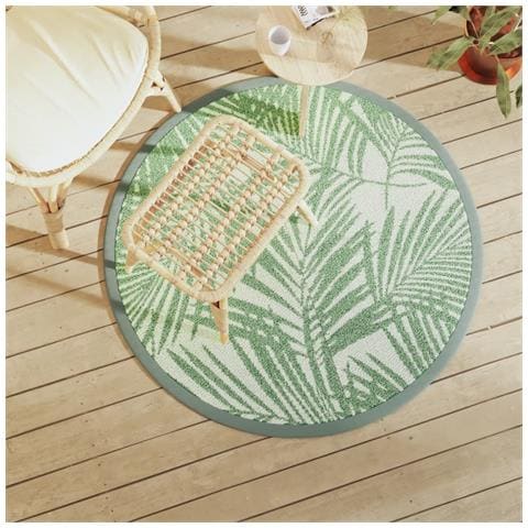 Tappeto da Esterno ARAKIL Verde Ø120 cm in PP - Foto 2