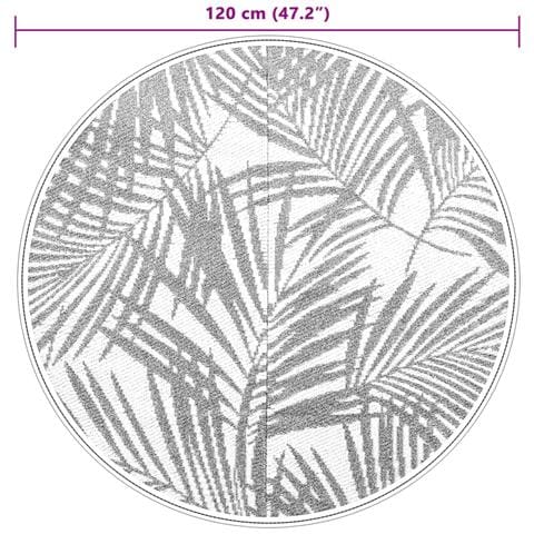 Tappeto da Esterno ARAKIL Verde Ø120 cm in PP - Foto 6