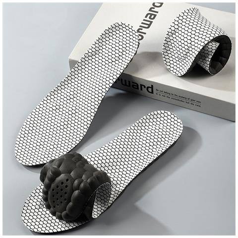 Solette In Grafene 4d Cloud Tech Pu Con Supporto Arco Plantare Massaggiante - Assorbimento Urti, Anti-odore, Assorbi-sudore 41-42 - Foto 6