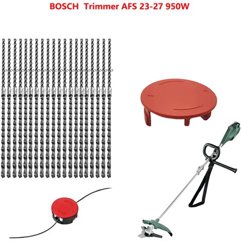 Set Filo Per Decespugliatore - 20 Fili + 1 Coperchio Compatibile Con Bosch Afs 23-27 - Foto 1