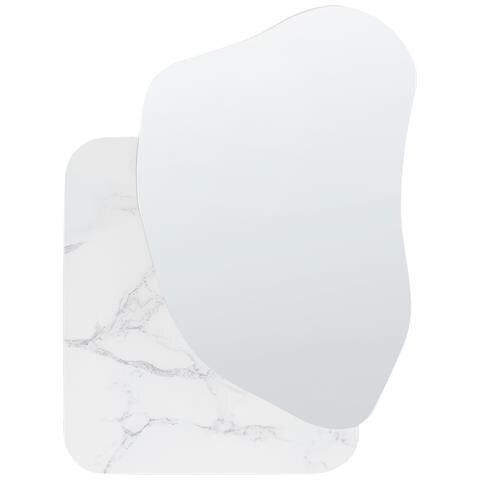 Specchio Arvert 60 Cm 80 Cm Marmo Bianco - Foto 2