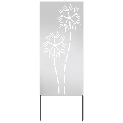 Pannello Decorativo da Giardino Altro Argento 50 x 140 cm - Foto 1
