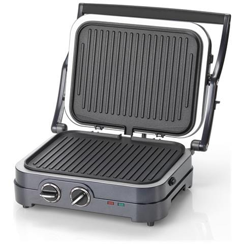 Griglia Per Carne 2 In 1, 1600w, Apertura 180° - Gr47be - Foto 2