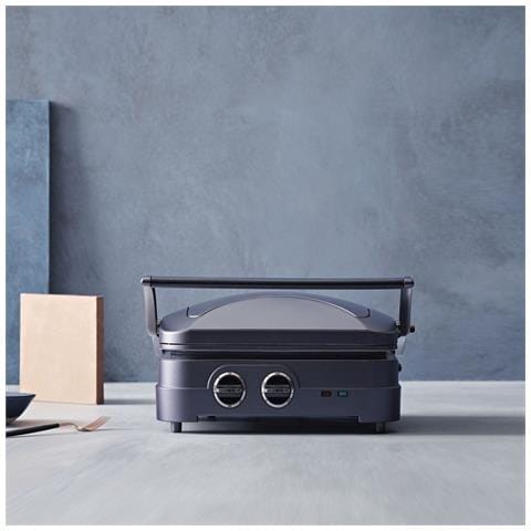 Griglia Per Carne 2 In 1, 1600w, Apertura 180° - Gr47be - Foto 6