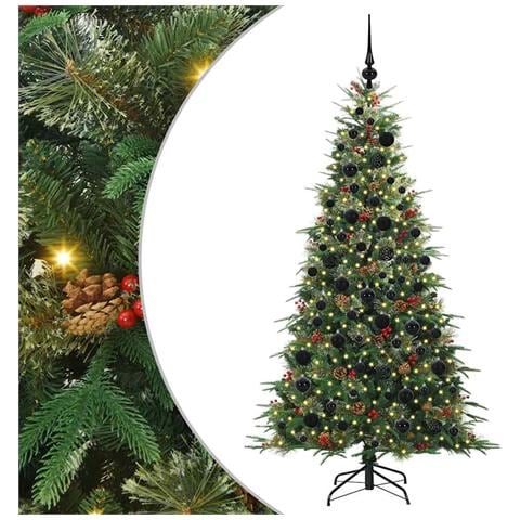 Albero di Natale Artificiale con Rami Pieghevoli Verde 180 cm - Foto 1