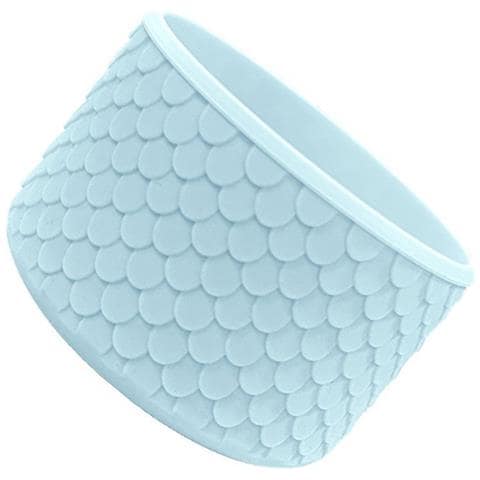 Macaron Azzurro Chiaro A Squame Di Pesce Manicotto In Silicone - Misura Universale Per Tazze Da 12oz-40oz - Foto 2