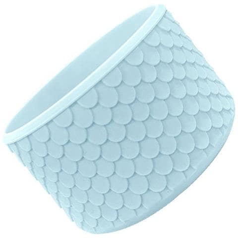 Macaron Azzurro Chiaro A Squame Di Pesce Manicotto In Silicone - Misura Universale Per Tazze Da 12oz-40oz - Foto 4