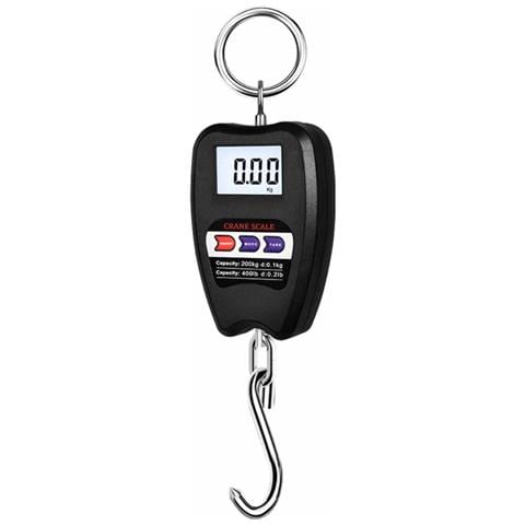 Bilancia Elettronica Portatile 200kg Con Display Lcd E Gancio In Acciaio Ad Alta Resistenza Black - Foto 1
