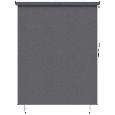 Tenda a rullo Rigato Antracite 200 x 250 cm Tessuto e Alluminio - Foto 1