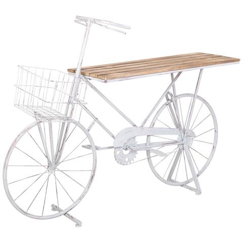 Espositore A Forma Di Bicicletta Bianco 147x34,50x102 - Foto 1
