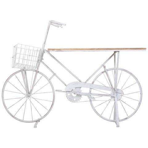 Espositore A Forma Di Bicicletta Bianco 147x34,50x102 - Foto 2