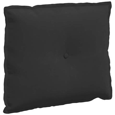 Cuscino per Schiena Nero 60 x 50 cm Tessuto in Microfibra - Foto 1