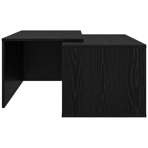 Set di Tavolini da Caffè 2 pcs Rovere Nero Legno multistrato - Foto 9