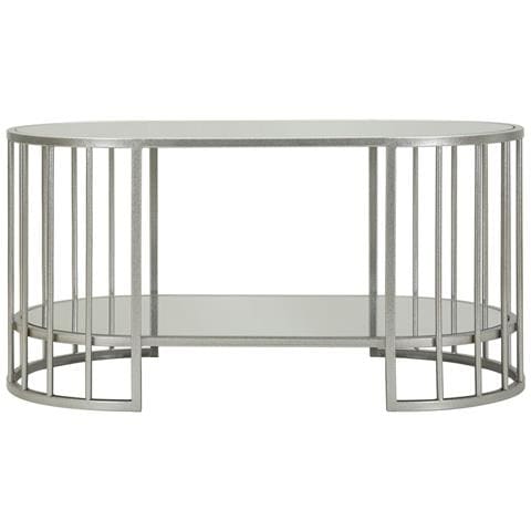 Tavolino Vkh793-argento-metallo-90x50x45 Cm - Foto 2