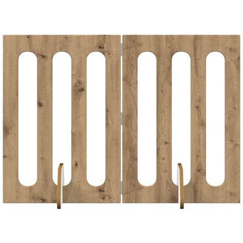 Recinto pieghevole per animali 2 pcs Rovere Artigianale - Foto 1