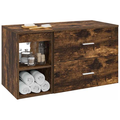 Set di mobili per il bagno 2 pcs Rovere Fumo - Foto 2