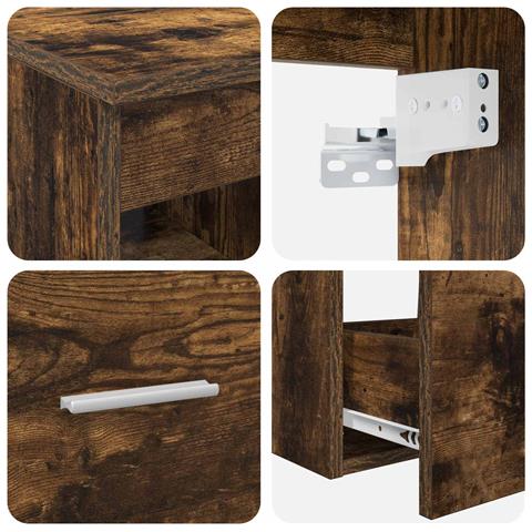 Set di mobili per il bagno 2 pcs Rovere Fumo - Foto 6