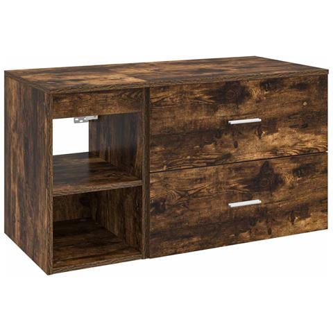 Set di mobili per il bagno 2 pcs Rovere Fumo - Foto 1