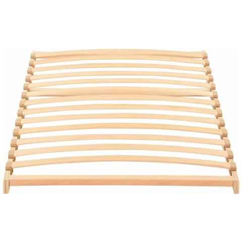 Base a doghe Marrone 70 x 190 cm Legno massello di faggio - Foto 2