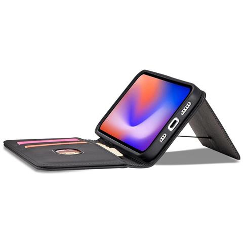 Portafoglio Magnetico Per Carte Iphone 12 Pro Max Custodia Porta Carte Nera - Foto 1