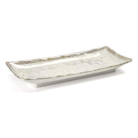 63833 - Piatto da portata rettangolare in melamina, senza BPA, 28,6x12,7x3,4 cm - Foto 1