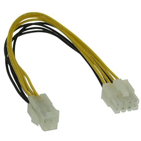 cavo adattatore alimentazione interna da alimentatore atx 1.3 8pin a mainboard atx 2.0 8pin, 10cm - Foto 1
