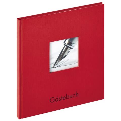 Fun Guestbook red 23x25 72 white Pages GB205R - Foto 1