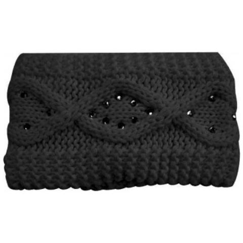 Fascia Donna Lana Treccia Nero Taglia Unica - Foto 2