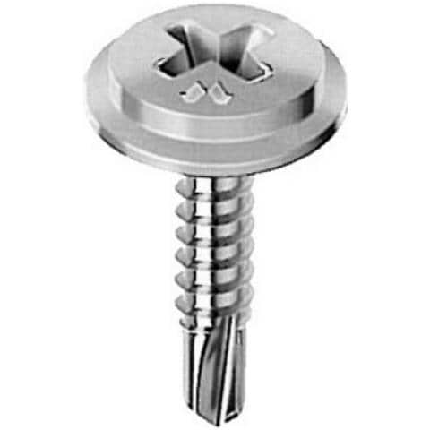 Vite Perforante Zincatura Bianca Testa Piatta 4,2x13 E-100 Bulloneria-viteria - Foto 1