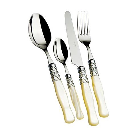 Posate Selene , Set 24 - Avorio Cromata - Foto 1