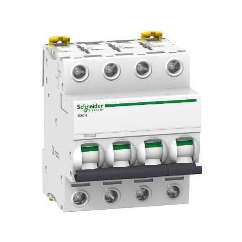 Interruttore Magnetotermico 4p 10a 6ka C 4 Moduli A9f79410 - Foto 1