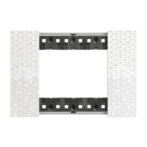 Placca Living Now 3 Moduli Colore Pixel Ka4803mw - Foto 1