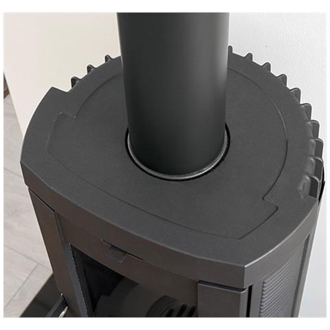 Stufa a Legna Candy 4.0 Potenza Termica Nominale 6,2 kW 177 m3 Riscaldabili Colore Nero - Foto 2