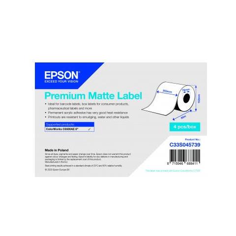Premium Matte Label Continuous Roll 203mmx60m - Foto 1