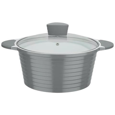 Gmbh Nella Pentola Con Coperchio Vetro Grigio / Trasparente 28 X 135 Cm 68 Litri - Foto 2