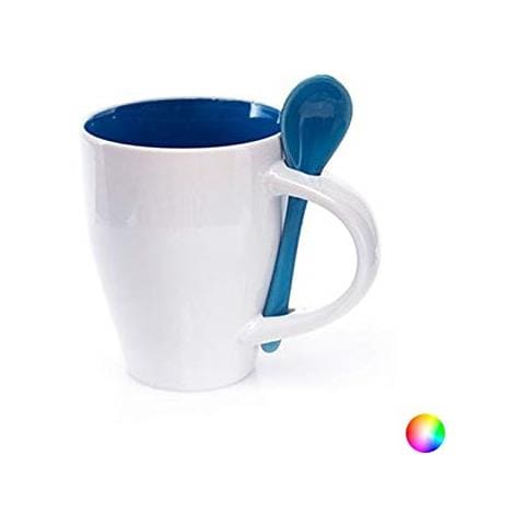 Cucinare Bigbuy Tazza Con Cucchiaio (350 Millilitri) Bicolor 149.459. - Foto 1