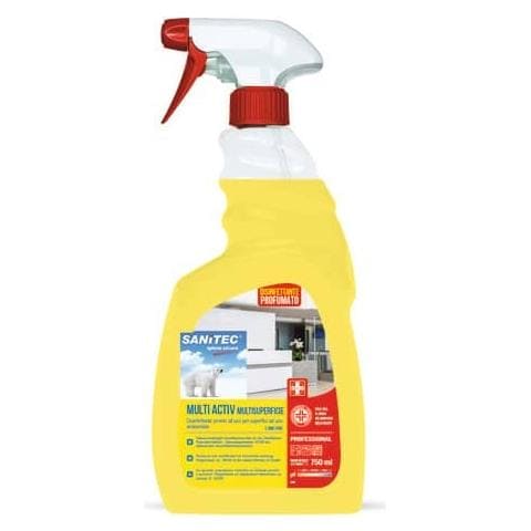 Sgrassatore Alcolico Disinfettante Multi Activ Multisuperficie - Profumo Limone - Flacone 750 Ml - 1838-s - Foto 1